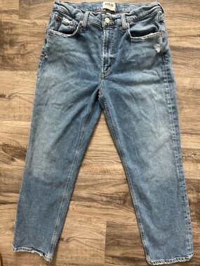 AGOLDE Kye Mid Rise Straight Crop Jeans in Notion Size 28